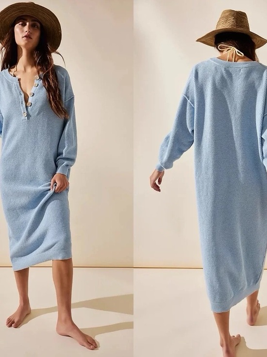 Free People Dresses & Skirts - Free People Beach Hailee Sweater Midi Dress